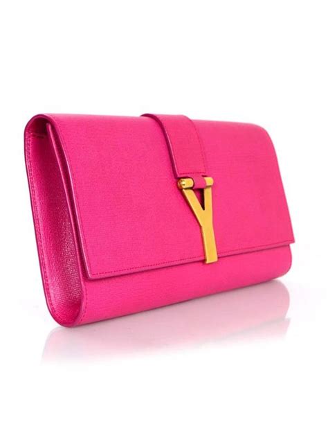 ysl pink clutch bag|yves saint laurent clutch.